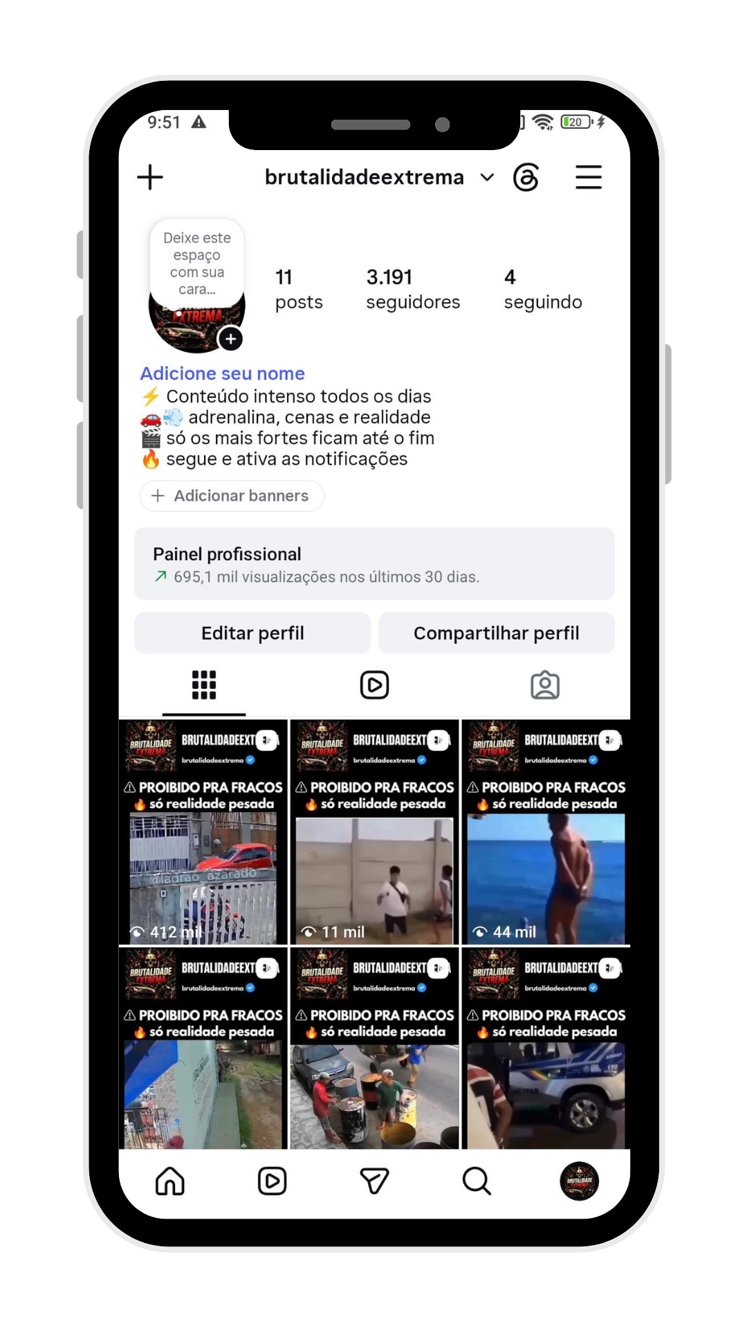 Perfil BRUTALIDADEEXTREMA