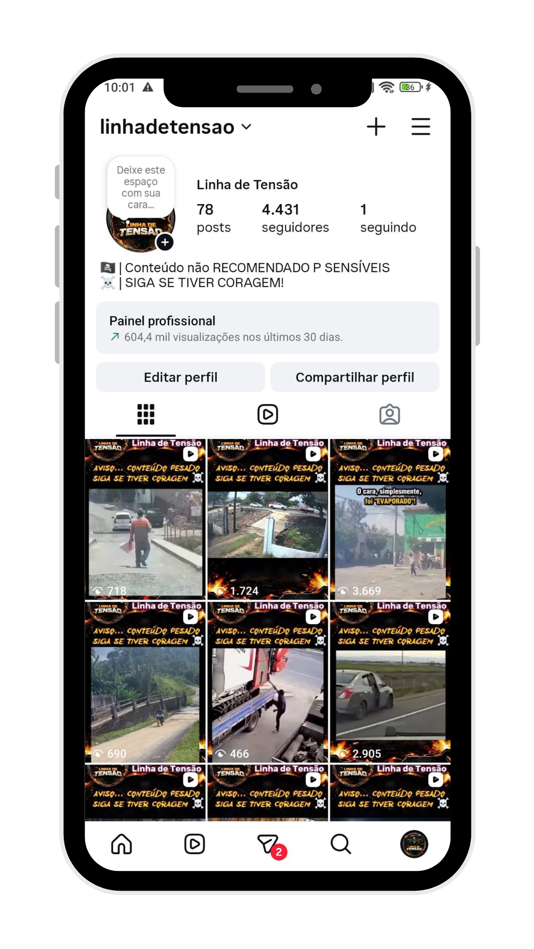 Perfil LINHADETENSAO